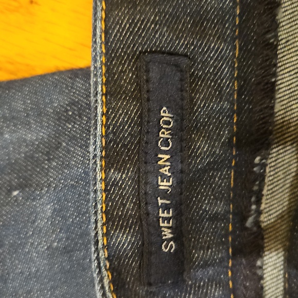 Lucky Brand Dark Blue Denim Crop Jeans 10 / 30 Sweet Jean Crop - Picture 6 of 9